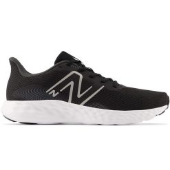 Buty męskie New Balance M411LB3 – czarne. Czarne buty treningowe męskie New Balance, bez wzorów, z materiału, bez zapięcia, do biegania. Za 189.99 zł.