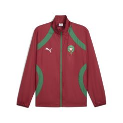 Męska tkana kurtka przedmeczowa Maroko PUMA Intense Red Archive Green. Czerwone kurtki męskie Puma, m, bez wzorów, sportowe, bez ramiączek, bez kaptura. W wyprzedaży za 304.50 zł.
