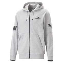 Puma Bluza Power Colorblock Fz Tr 67332704. Szare bluzy nierozpinane męskie Puma, m, bez wzorów, bez ramiączek, bez kaptura. Za 195.99 zł.