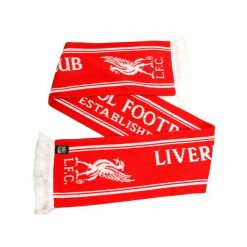 Szalik Liverpool FC - licencjonowany. Czerwone szaliki męskie LIVERPOOL FC, bez wzorów, sportowe. Za 119.00 zł.