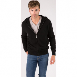Kardigan kaszmirowy w kolorze czarnym. Czarne kardigany męskie marki Just Cashmere, z kaszmiru. W wyprzedaży za 434.95 zł.
