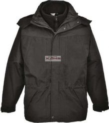 Portwest S570 - Interaktywana kurtka męska Aviemore 3w1 - czarny 3XL. Czarne kurtki męskie Portwest, m, bez wzorów, bez ramiączek, bez kaptura. Za 330.66 zł.