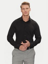 Calvin Klein Koszula Performance Solid Slim Shirt K10K114324 Czarny Regular Fit. Czarne koszule męskie Calvin Klein, m, bez wzorów, z syntetyku, bez kołnierzyka, bez ramiączek. Za 219.99 zł.