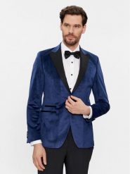 KARL LAGERFELD Marynarka 155270 541009 Granatowy Slim Fit. Niebieskie marynarki męskie KARL LAGERFELD, m, bez wzorów, z syntetyku. Za 1,039.00 zł.