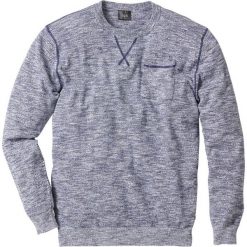 Sweter Regular Fit bonprix niebieski indygo - biały melanż. Swetry męskie marki bonprix. Za 34.99 zł.