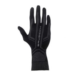 Rękawiczki termoaktywne do biegania unisex Brubeck. Czarne bielizna termoaktywna męska Brubeck, l, bez wzorów, z elastanu, bez ramiączek, do biegania. Za 61.99 zł.