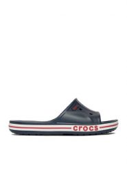 Crocs Klapki Bayaband Slide 205392-4CC Granatowy. Niebieskie klapki i japonki męskie Crocs, bez wzorów, z tworzywa sztucznego. Za 149.99 zł.