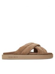 Inuikii Klapki Suede Crossed 50102-500 Beżowy. Brązowe klapki i japonki męskie Inuikii, bez wzorów, ze skóry. Za 799.99 zł.