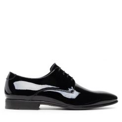 Półbuty Lloyd. Czarne eleganckie półbuty męskie Lloyd, wizytowe, bez obcasa, bez zapięcia. Za 599.99 zł.