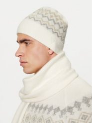 Guess Czapka M4PZ60 Z3LQ0 Écru. Czapki męskie Guess, na zimę, z aplikacjami, z materiału. Za 569.99 zł.