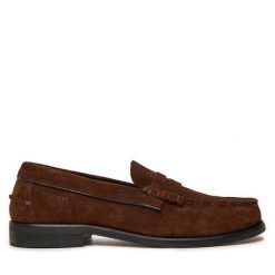 Mokasyny Tommy Hilfiger. Brązowe mokasyny męskie Tommy Hilfiger, bez zapięcia. Za 419.99 zł.