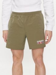 Napapijri Szorty kąpielowe V-Sahtu NP0A4HON Zielony Regular Fit. Zielone kąpielówki męskie Napapijri, bez wzorów, z syntetyku. Za 299.99 zł.