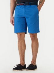 Tommy Hilfiger Szorty materiałowe Denton MW0MW42349 Niebieski Slim Fit. Niebieskie szorty męskie Tommy Hilfiger, bez wzorów, z bawełny. Za 369.99 zł.