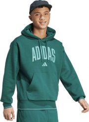 Bluza męksa adidas Collegiate Hoodie zielona KC3873 S. Zielone bluzy nierozpinane męskie ADIDAS, m, bez wzorów, bez ramiączek, bez kaptura. Za 422.09 zł.