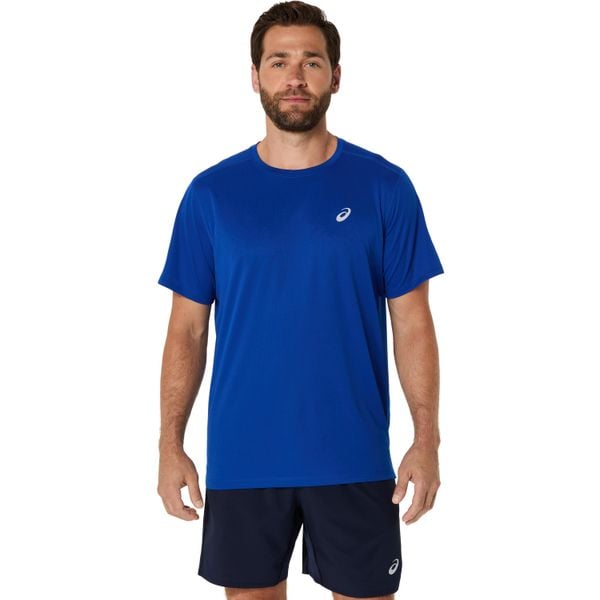 Koszulka Asics Core. Niebieskie t-shirty sportowe męskie Asics, l, bez wzorów, sportowe, bez ramiączek. Za 198.00 zł.