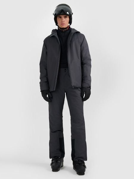 4F Spodnie narciarskie z szelkami membrana 5000 męskie - szare M. Szare spodnie narciarskie i snowboardowe męskie 4f, bez wzorów, z materiału, narciarskie. Za 299.99 zł.