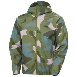 Kurtka wodoodporna Helly Hansen Core Graphic. Szare kurtki męskie Helly Hansen, m, bez wzorów, bez ramiączek, bez kaptura. W wyprzedaży za 580.00 zł.