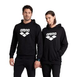 Bluza Arena Arena Hooded Sweat Graphic z kapturem. Czarne bluzy z polaru męskie ARENA, l, bez wzorów, z bawełny, sportowe, bez ramiączek, z kapturem. Za 269.99 zł.