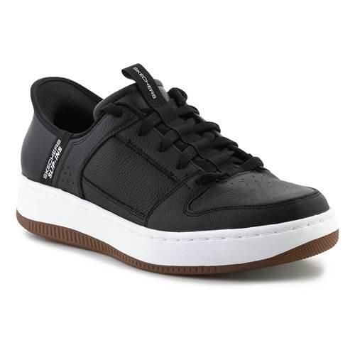 Buty do chodzenia męskie Skechers Slipins Sport Court 92 Distown. Czarne buty sportowe na co dzień męskie Skechers, m, bez wzorów, z materiału, sportowe, bez ramiączek, bez kaptura, trekkingowe. Za 527.00 zł.