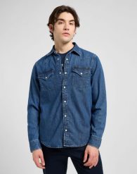 MESKA KOSZULA LEE REGULAR WESTERN SHIRT ROARING RAPID 112370562. Koszule męskie Lee, m, bez wzorów, bez kołnierzyka, bez ramiączek. Za 169.99 zł.