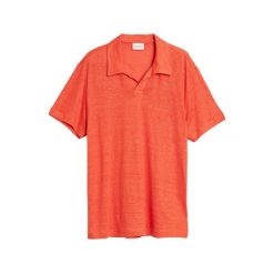 Koszulka polo męska Gant Linen Ss Polo. Brązowe koszulki polo męskie Gant, m, bez wzorów, ze lnu, sportowe, bez kołnierzyka, bez ramiączek. W wyprzedaży za 223.00 zł.