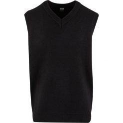 Sweter bez rękawów Urban Classics. Czarne swetry męskie Urban Classics, bez wzorów, bez kołnierzyka, bez ramiączek. Za 206.00 zł.