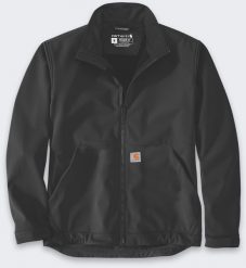 Softshell Carhartt Rain Defender Galesburg BLACK. Czarne kurtki softshell męskie Carhartt, m, bez wzorów, z softshellu, bez kaptura. Za 409.17 zł.