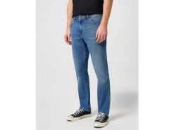 Męskie Spodnie Wrangler Texas Slim The Marverick 112330696, W31 L32. Niebieskie spodnie na co dzień męskie Wrangler, bez wzorów, z bawełny, casualowe. Za 239.99 zł.