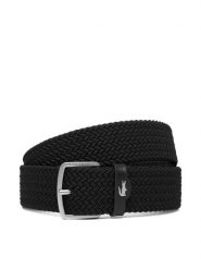 Lacoste Pasek Męski RC4100 Czarny. Czarne paski męskie Lacoste, bez wzorów, ze skóry. Za 269.99 zł.