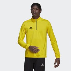 Bluza piłkarska męska Adidas Entrada 22 Training Top. Czerwone bluzy nierozpinane męskie ADIDAS, m, bez wzorów, sportowe, bez ramiączek, bez kaptura. Za 121.00 zł.
