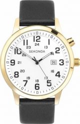 Zegarek Sekonda Zegarek męski Sekonda 30127 czarny. Czarne zegarki męskie Sekonda. Za 379.00 zł.