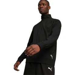 Kurtka Puma Zip-up Tracksuit Jacket Fit Woven, Mężczyźni. Czarne kurtki męskie Puma, m, bez wzorów, z poliesteru, sportowe, bez ramiączek, bez kaptura. Za 290.00 zł.