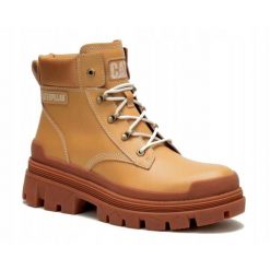 Buty dla mężczyzn Caterpillar COLORADO HARDWEAR. Brązowe buty trekkingowe męskie CATerpillar, bez wzorów, sportowe, bez obcasa, bez zapięcia. Za 479.99 zł.