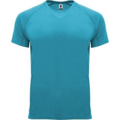 Męska Koszulka Sportowa Z Krótkim Rękawem Bahrain. Niebieskie t-shirty sportowe męskie ROLY, m, bez wzorów, sportowe, bez ramiączek. Za 25.99 zł.