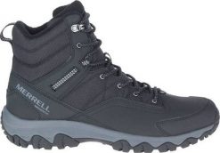 Buty trekkingowe męskie Merrell Thermo Akita Mid czarne r. 44. Czarne buty trekkingowe męskie Merrell, bez wzorów, bez zapięcia. Za 438.45 zł.