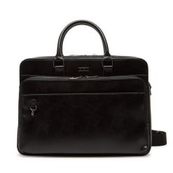 Torba na laptopa Guess. Czarne torby na laptopa męskie Guess, z aplikacjami, małe. Za 529.99 zł.