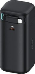 Powerbank Usams USAMS Powerbank ze zwijanym kablem Retractable Lightning 18000 mAh PD45W Fast Charge XMF Series czarny/black 20KCD21701 (US-CD217). Czarne powerbanki Usams. Za 171.84 zł.