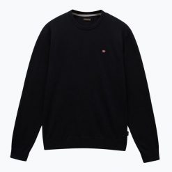 Sweter męski Napapijri Droz 5. Czarne swetry męskie Napapijri, bez wzorów, bez kołnierzyka, bez ramiączek. W wyprzedaży za 346.85 zł.
