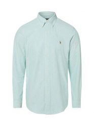 Polo Ralph Lauren Męska koszula bawełniana Mężczyźni Modern Fit Bawełna zielony|biały w paski, XL. Białe koszule męskie Polo Ralph Lauren, m, bez wzorów, z bawełny, bez kołnierzyka, bez ramiączek. Za 729.95 zł.