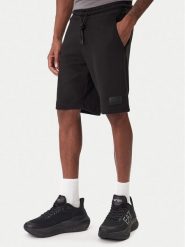 EA7 Emporio Armani Szorty sportowe 7M001365 AF22262 UC001 Czarny Regular Fit. Czarne szorty sportowe męskie EA7 Emporio Armani, bez wzorów, z bawełny, sportowe. Za 559.99 zł.
