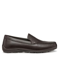 Mokasyny Geox. Brązowe mokasyny męskie Geox, bez zapięcia. Za 349.99 zł.