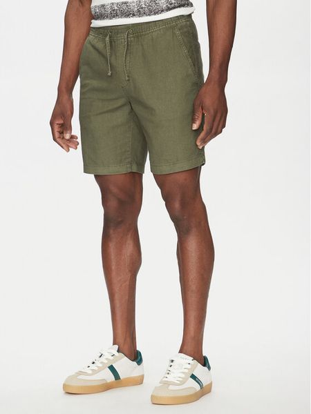 INDICODE Szorty materiałowe Wamo 70-728 Zielony Slim Fit. Zielone szorty męskie INDICODE, bez wzorów, z bawełny. Za 159.99 zł.