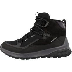Buty trekkingowe męskie Ecco Ult-trn Mid Wp. Czarne buty trekkingowe męskie ecco, bez wzorów, z materiału, bez zapięcia. W wyprzedaży za 614.60 zł.