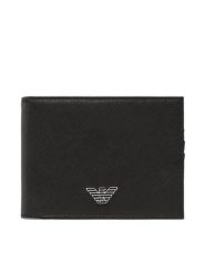 Emporio Armani Portfel Y4R165 Y138E 81072 Czarny. Czarne portfele męskie Emporio Armani, bez wzorów, ze skóry. Za 379.99 zł.