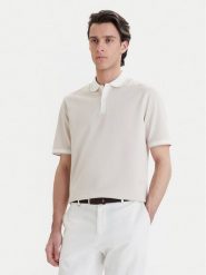 Bugatti Polo 8150-75112C Écru Regular Fit. Koszulki polo męskie Bugatti, m, bez wzorów, z bawełny, bez kołnierzyka, bez ramiączek. Za 359.99 zł.