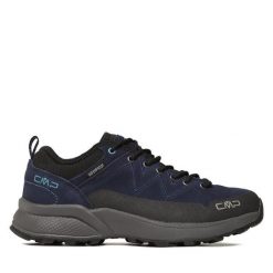 Trekkingi CMP. Niebieskie buty trekkingowe męskie CMP, bez wzorów, sportowe, bez obcasa, bez zapięcia. Za 449.99 zł.