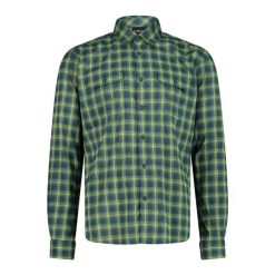 Koszula męska CMP 35S5737. Zielone koszule męskie CMP, m, bez wzorów, bez kołnierzyka, bez ramiączek. Za 241.50 zł.