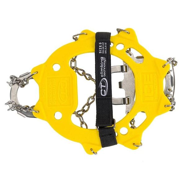 Raki turystyczne do wspinaczki Climbing TechnologyPlus Ice Traction Crampons. Żółte buty trekkingowe męskie Climbing Technology, bez wzorów, sportowe, bez obcasa, bez zapięcia. Za 149.50 zł.