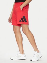 Adidas Szorty sportowe Train Essentials Logo Training JD4879 Czerwony Regular Fit. Czerwone szorty sportowe męskie ADIDAS, bez wzorów, z syntetyku, sportowe. Za 99.99 zł.
