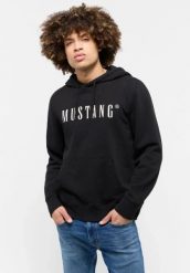 Męska bluza nierozpinana Mustang Style Bronson Black 1014687 4142. Czarne bluzy nierozpinane męskie Mustang, m, bez wzorów, bez ramiączek, bez kaptura. Za 149.99 zł.